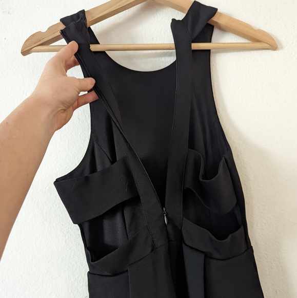 Lulus Cutout and About Black Mini Skater Dress - Picture 7 of 9